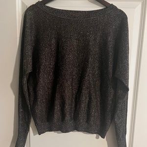 Metallic Velvet by Graham & Spencer Long Sleeve Top, Sweatshirt Size S